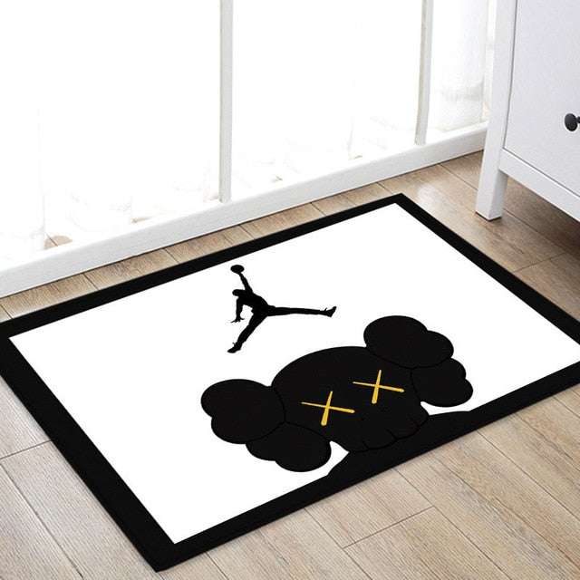 Home Textile NBA Star Jordan Carpet Soft Flannel Non slip Mats Rug for Bathroom Door