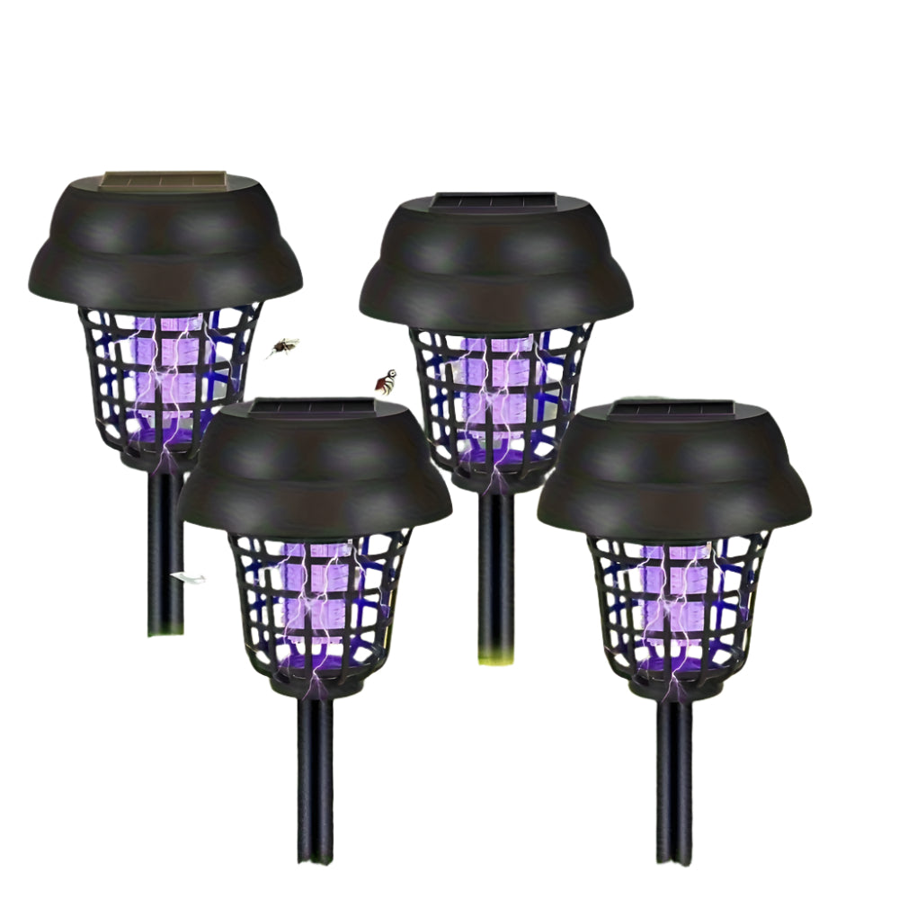 4pcs Solar Mosquito Repellent UV Insect Lamps