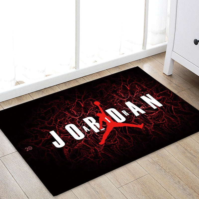 Home Textile NBA Star Jordan Carpet Soft Flannel Non slip Mats Rug for Bathroom Door
