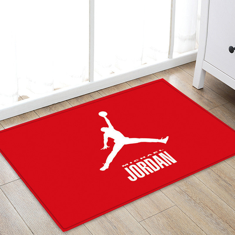 Home Textile NBA Star Jordan Carpet Soft Flannel Non slip Mats Rug for Bathroom Door