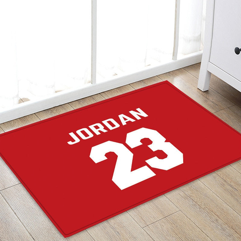 Home Textile NBA Star Jordan Carpet Soft Flannel Non slip Mats Rug for Bathroom Door