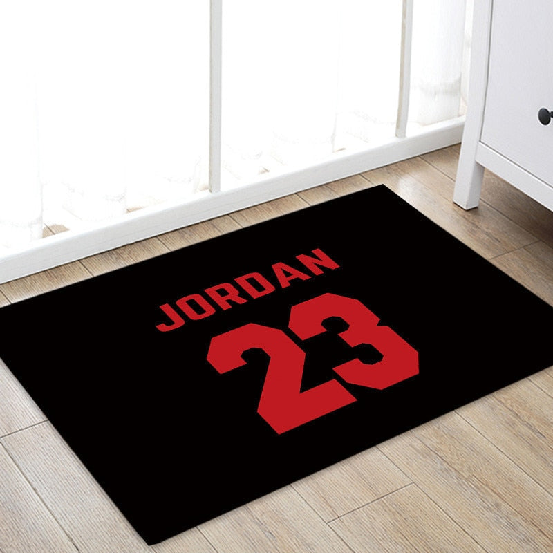 Home Textile NBA Star Jordan Carpet Soft Flannel Non slip Mats Rug for Bathroom Door