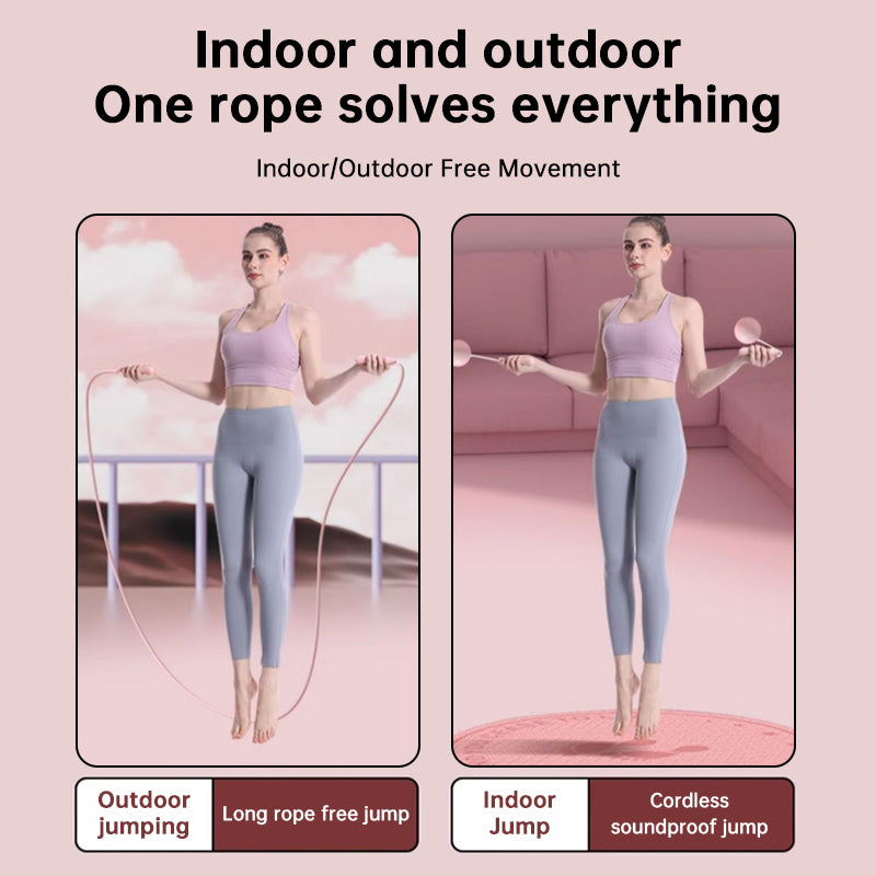 Intelligent Counting Jump Rope - with LCD Display for Home Gym Fitness for Adult, Men, Women & Kids