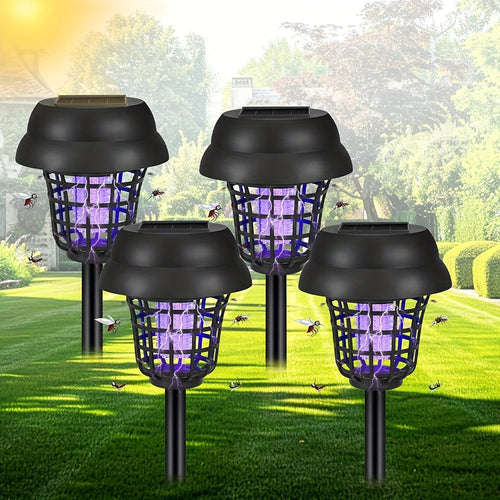 4pcs Solar Mosquito Repellent UV Insect Lamps